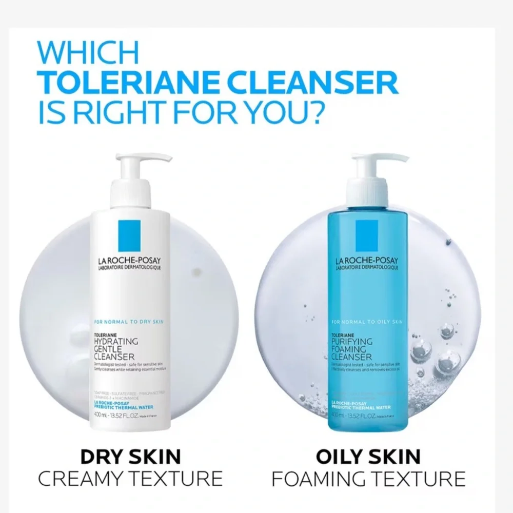 LA ROCHE-POSAY 4p Toleriane Purifying Foaming Cleanser 0.5oz NIP